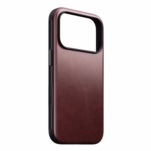 Nomad Coque Modern Horween Leather Apple iPhone 17 Pro - Burgundy