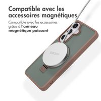 Accezz Coque Ring Stand avec MagSafe Samsung Galaxy S26 - Marron