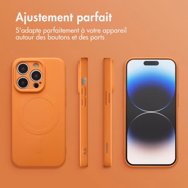 imoshion Coque Couleur avec MagSafe Apple iPhone 14 Pro - Neon Orange