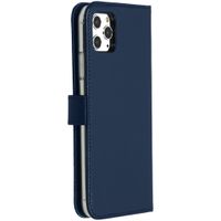 Selencia Étui portefeuille en cuir véritable Apple iPhone 11 Pro Max - Bleu