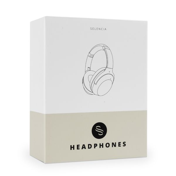 Selencia Casque sans fil Urban Play - Réduction active du bruit - Avec étui de rangement - Midnight Black