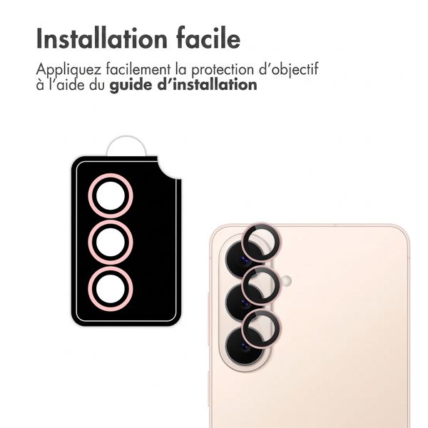 imoshion Lot de 2 protections d'objectif de caméra Samsung Galaxy S26 / S26 Plus - Pink Gold