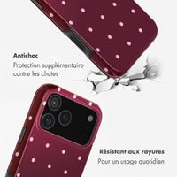 Selencia Coque arrière Vivid Apple iPhone 17 Pro Max - Happy Dots Burgundy