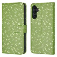imoshion Étui de télephone portefeuille Design Samsung Galaxy A54 (5G) - Green Flowers