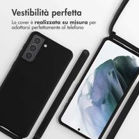 imoshion Coque en silicone avec cordon Samsung Galaxy S21 - Noir