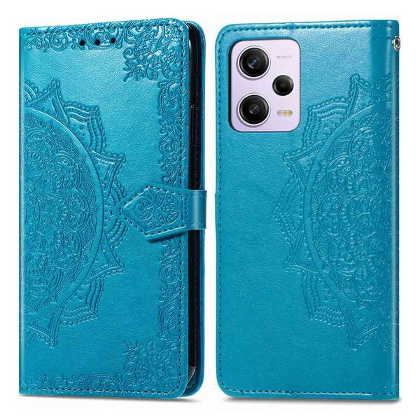 imoshion Etui de téléphone portefeuille Mandala Xiaomi Redmi Note 12 Pro - Turquoise