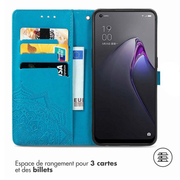 imoshion Etui de télephone Mandala OnePlus Nord CE 2 5G - Turquoise