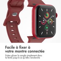 imoshion Bracelet en silicone⁺ Apple Watch Series 1 á 9 / SE (38/40/41 mm) | Series 10 (42 mm) - Wine - Taille S/M