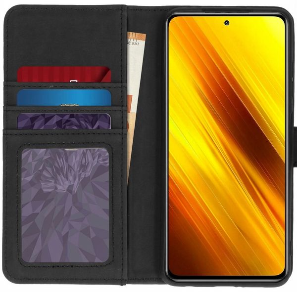 imoshion Étui de télephone portefeuille de luxe Xiaomi Poco X3 (Pro) - Noir