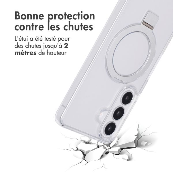 Accezz Coque Ring Stand avec MagSafe Samsung Galaxy S26 - Transparent