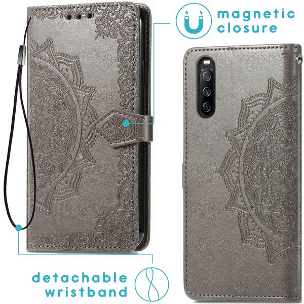 imoshion Etui de télephone Mandala Sony Xperia 10 III - Gris