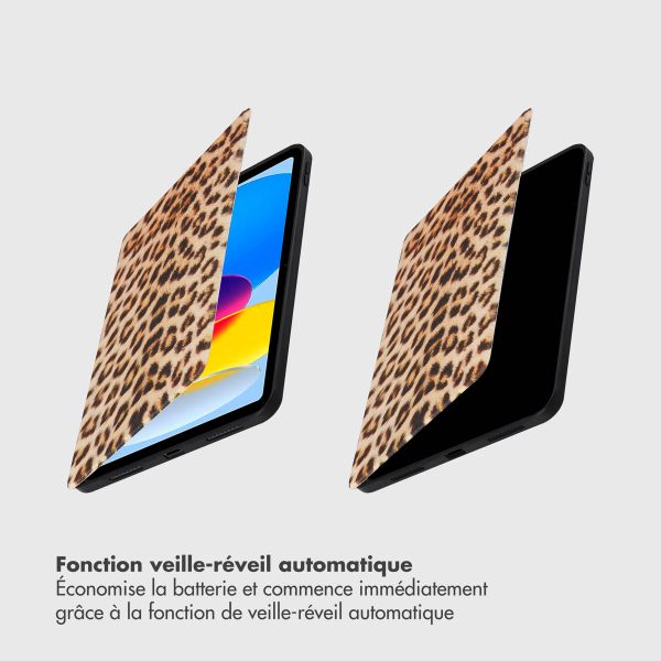 Selencia Coque tablette Vivid Apple iPad 11 (2025) 11 pouces A16 / iPad 10 (2022) 10.9 pouces - Wild Leo