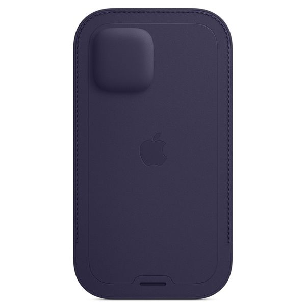 Apple Sacoche en cuir MagSafe Apple iPhone 12 (Pro) - Deep Violet