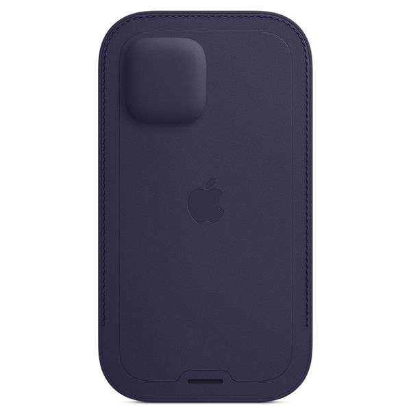 Apple Sacoche en cuir MagSafe iPhone 12 (Pro) - Deep Violet