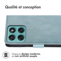 imoshion Étui de télephone portefeuille de luxe Motorola Moto G57 Power - Bleu clair
