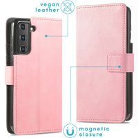 imoshion Étui de télephone portefeuille de luxe Samsung Galaxy S21 Plus - Rose
