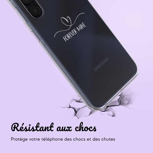 Coque personnalisée avec un cœur élégant Samsung Galaxy A15 - Transparent