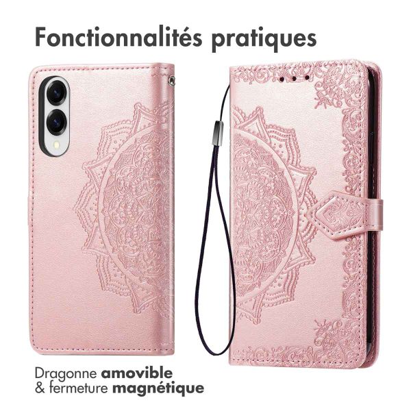 imoshion Etui de télephone Mandala Samsung Galaxy S25 Edge - Rose Doré