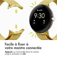 imoshion Bracelet magnétique milanais Google Pixel Watch / Watch 2 / Watch 3 / Watch 4 (41 mm) - Doré