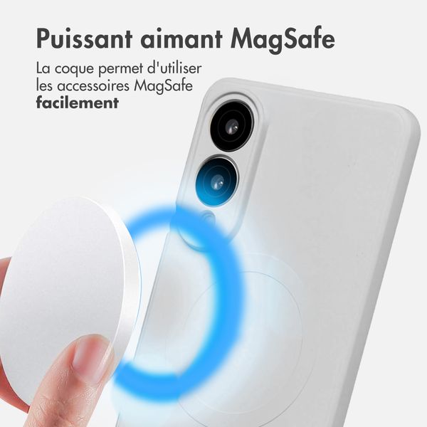 imoshion Coque Couleur avec MagSafe Samsung Galaxy S25 Edge - Beige