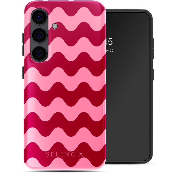 Selencia Coque arrière Vivid Tough Samsung Galaxy S24 - Wave Vibes Lipstick