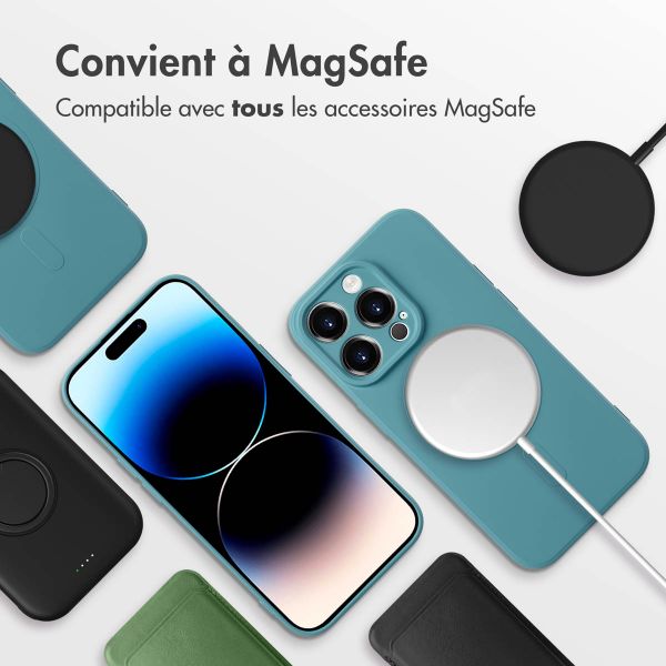 imoshion Coque Couleur avec MagSafe iPhone 14 Pro  - Smoke Green