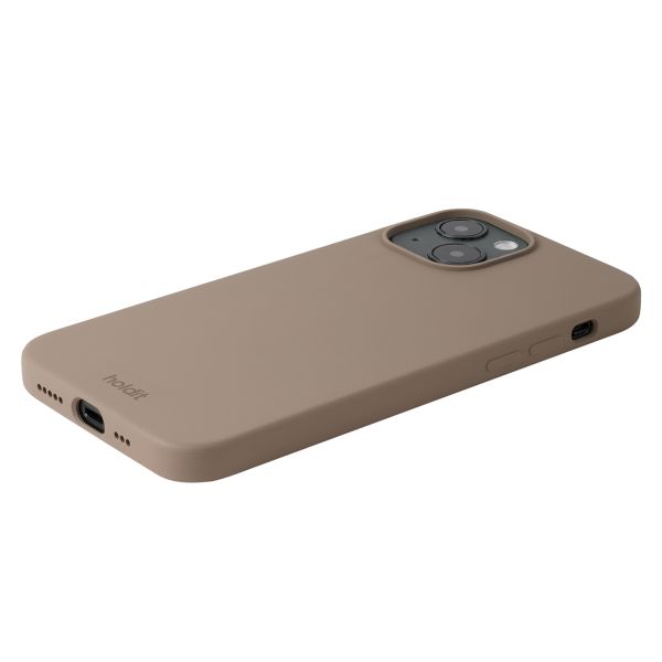 Holdit Coque Silicone iPhone 14 / 13 - Mocha Brown