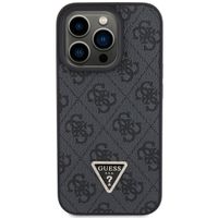 Guess Coque 4G Logo Triangle Strass iPhone 15 Pro - Noir