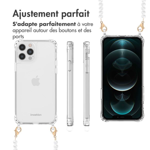 imoshion Coque avec cordons de téléphone Apple iPhone 12 Pro Max - Perles