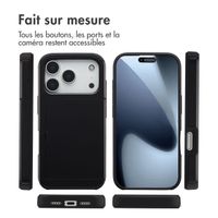 imoshion Coque arrière avec porte-cartes Apple iPhone 17 Pro - Noir