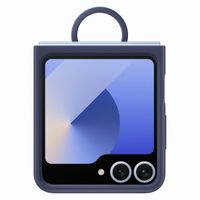 Samsung Original Coque en silicone Ring Samsung Galaxy Z Flip 6 / Flip 7 FE - Navy