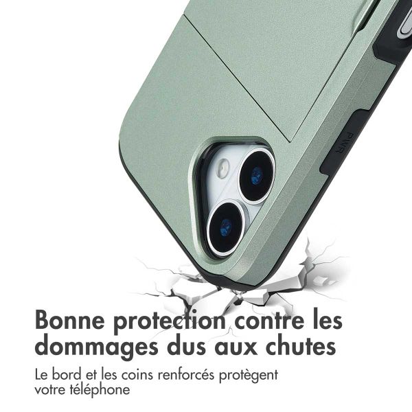 imoshion Coque arrière avec porte-cartes Apple iPhone 17 - Vert