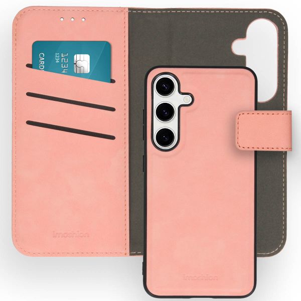 imoshion Etui de téléphone de type portefeuille de luxe 2-en-1 amovible Samsung Galaxy S24 - Rose