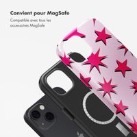 Selencia Coque arrière Vivid avec MagSafe Apple iPhone 13 - Stars Rubine Red Light Pink
