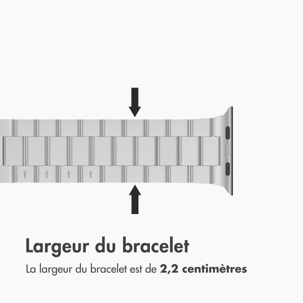 imoshion Bracelet acier Apple Watch | 44/45/46/49 mm - Argent