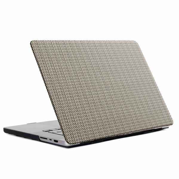 Selencia Coque tissée MacBook Pro 13 pouces (2020 / 2022) - A2289 / A2251 / A2338 - Taupe