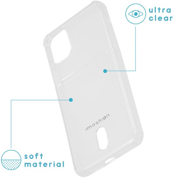 imoshion Coque silicone avec support de passe iPhone 11 -Transparent