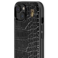 iDeal of Sweden Coque Vegan Leather Apple iPhone 13/14/15/16e - Black Croco