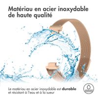 imoshion Bracelet magnétique milanais Fitbit Inspire - Taille S - Rose Dorée