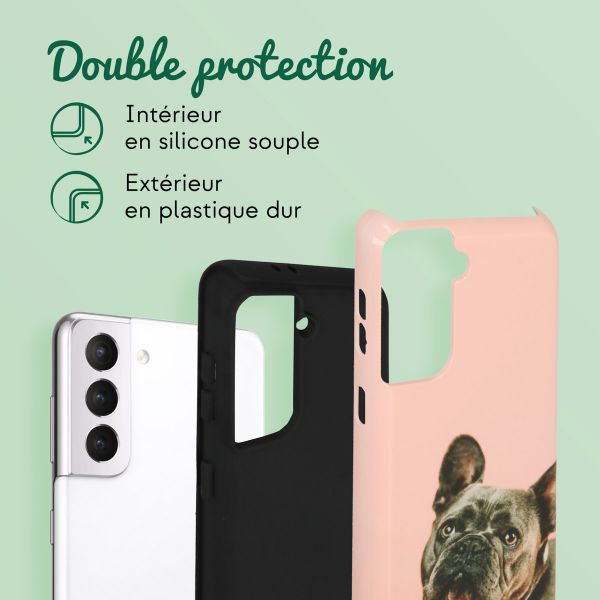 Concevez votre propre coque Tough Samsung Galaxy S21 - Blanc