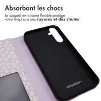 imoshion Étui de télephone portefeuille Design Samsung Galaxy A55 - White Daisy