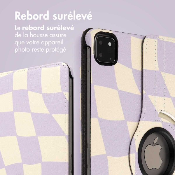 imoshion Coque tablette Design rotatif à 360° Apple iPad Pro 11 (2022 / 2021 / 2020 / 2018) - Dancing Cubes