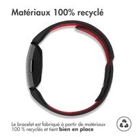 imoshion Bracelet sportif en silicone Fitbit Inspire - Noir / Rouge