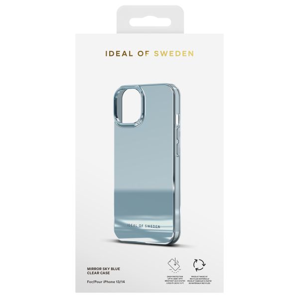 iDeal of Sweden Coque arrière Mirror iPhone 13 / 14 - Sky Blue