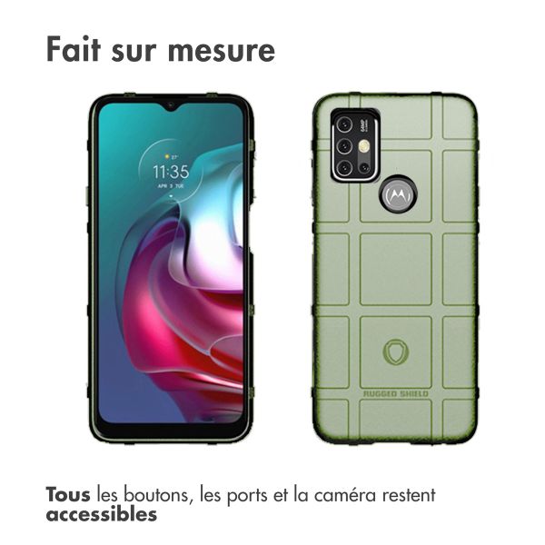 imoshion Coque Arrière Rugged Shield Motorola Moto G30 / G20 / G10 (Power) - Vert