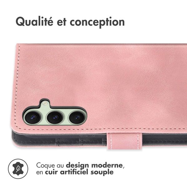 imoshion Etui de téléphone portefeuille avec cordon Samsung Galaxy S25 Plus - Rose