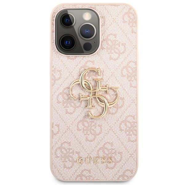 Guess Coque 4G Metal Logo Backcover Apple iPhone 13 Pro Max - Rose