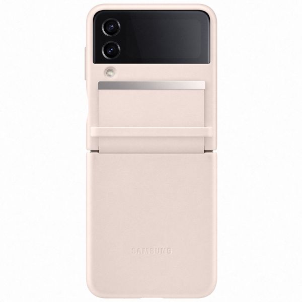 Samsung Original Coque en cuir Galaxy Z Flip 4 - Peach