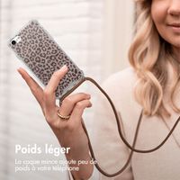 imoshion Coque Design avec cordon Apple iPhone SE (2022 / 2020) / 8 / 7 - Leopard Mood