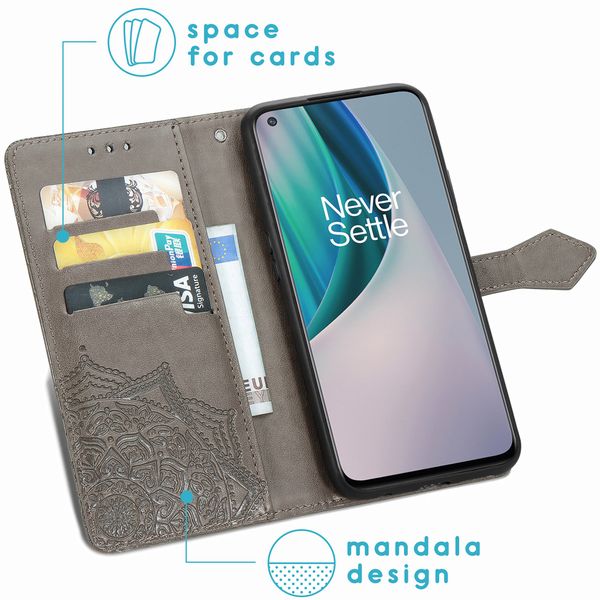 imoshion Etui de téléphone portefeuille Mandala OnePlus Nord N10 5G